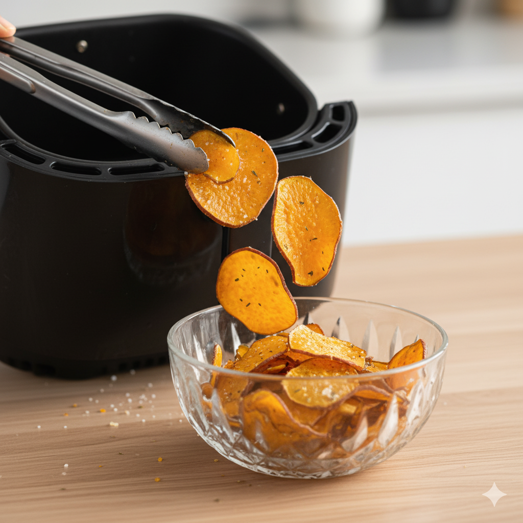 7. chips de batata doce