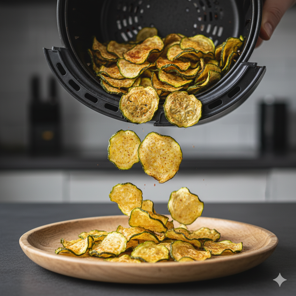 8. chips de abobrinha com páprica