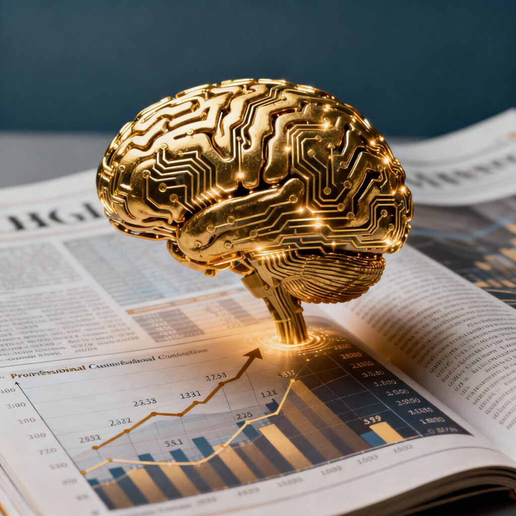 Ilustração representando a relação entre saúde mental e economia global.