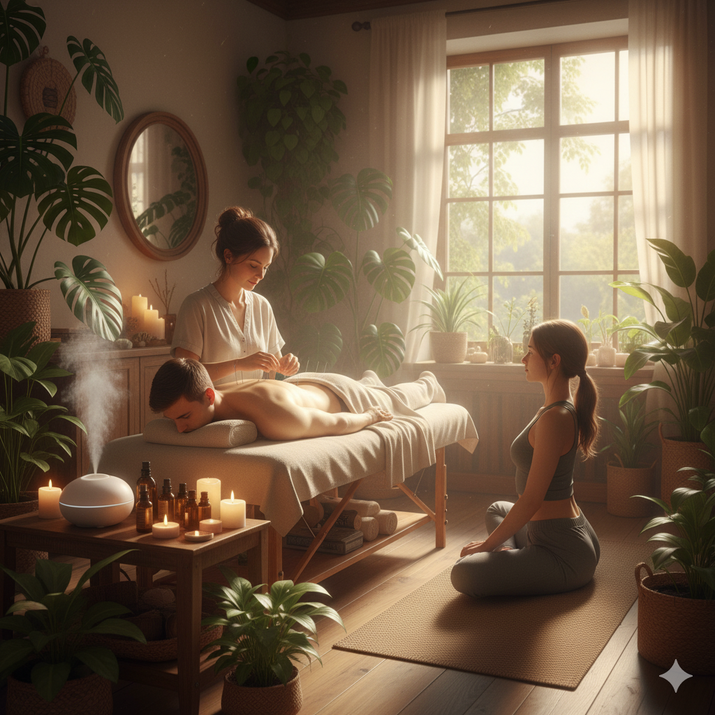 Pessoa praticando exercício ao ar livre, símbolo de vitalidade e equilíbrio mental.